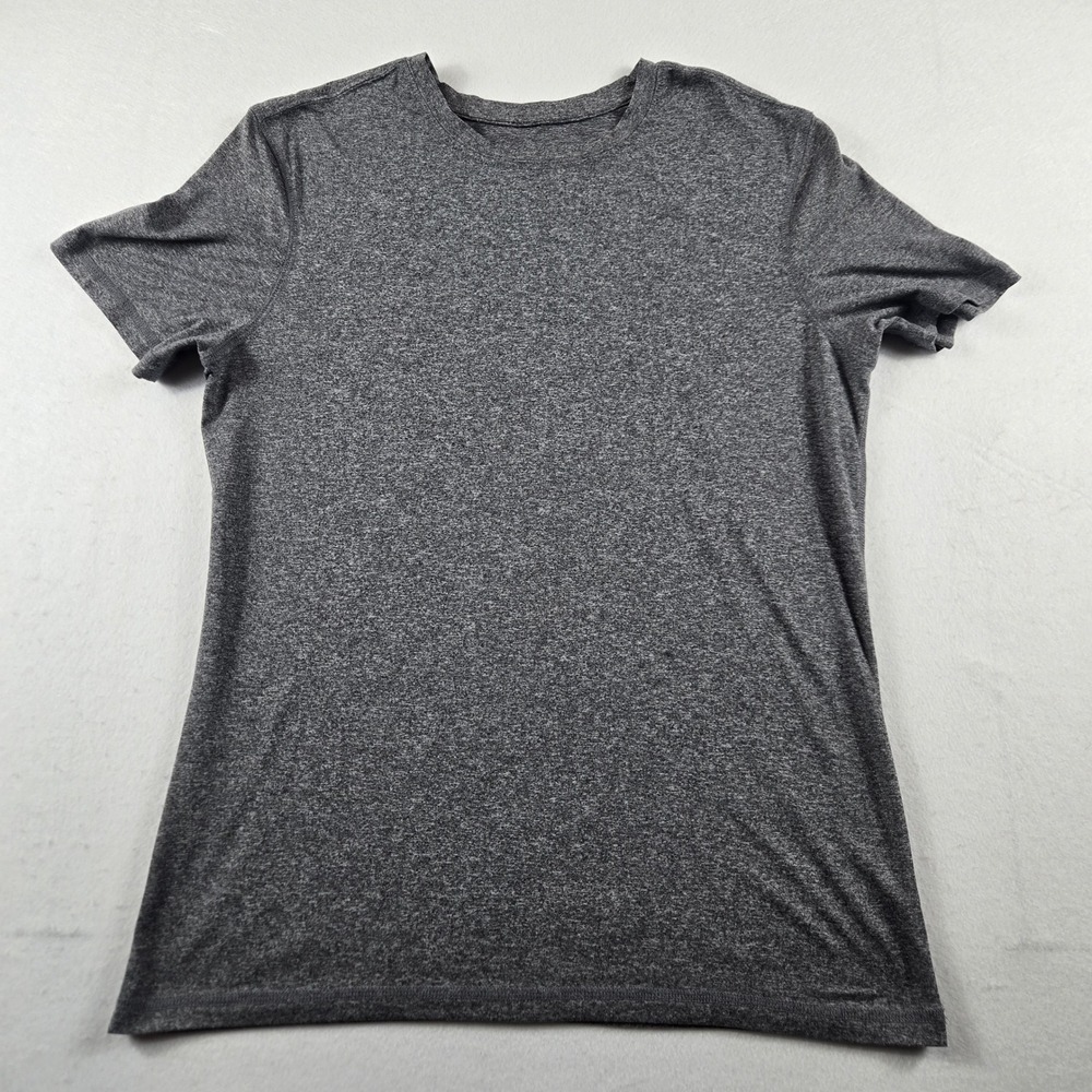 Unbranded T-Shirt Mens Medium Heather Grey  Short Sleeve Polyester buttery soft